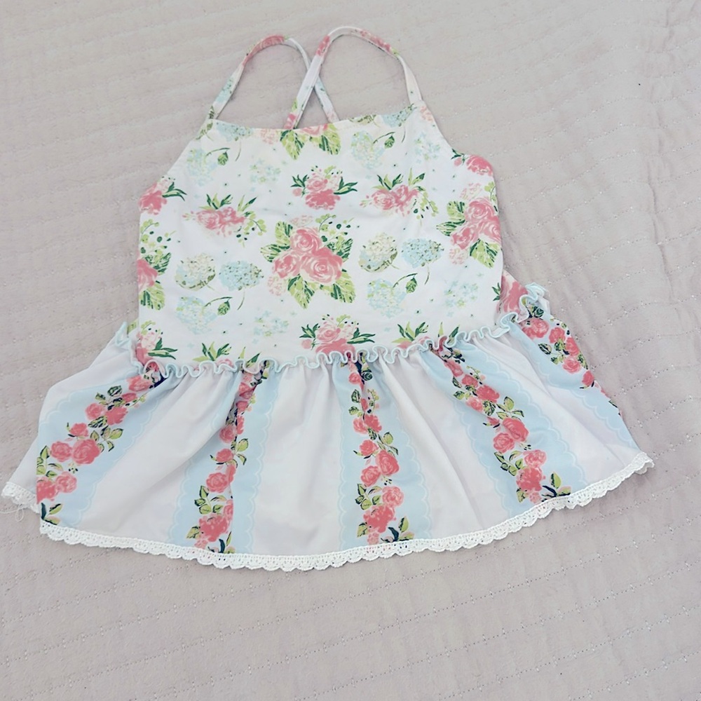 Sweet Honey girls bathing suit top. Size 8